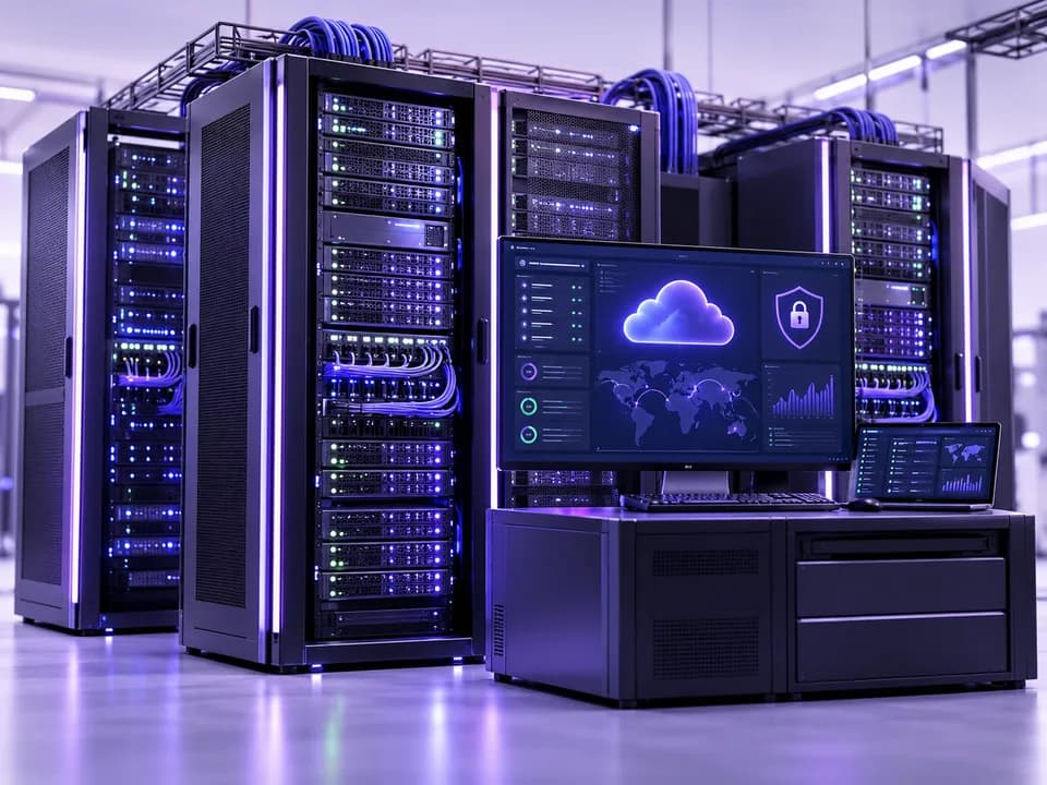 Baies de serveurs pour un hébergement web sécurisé